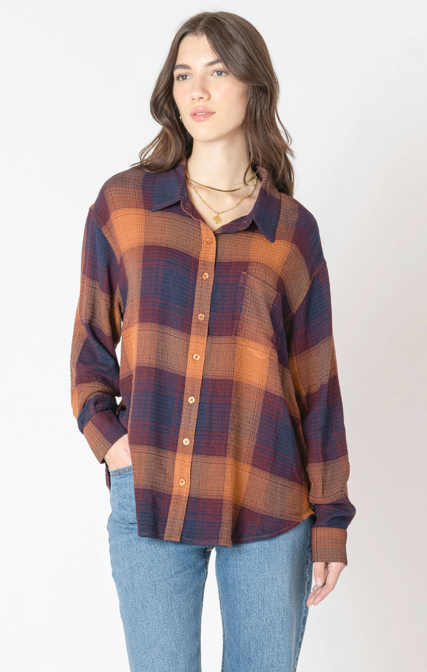 Plum Plaid Shirt