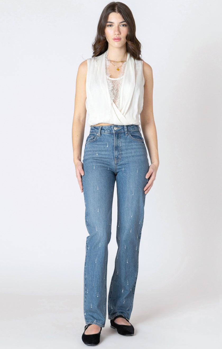Samantha Embellished Denim Pant