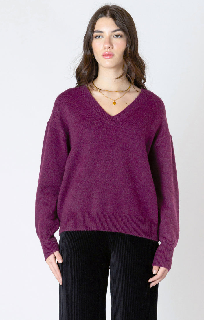 Women's v neck sweater