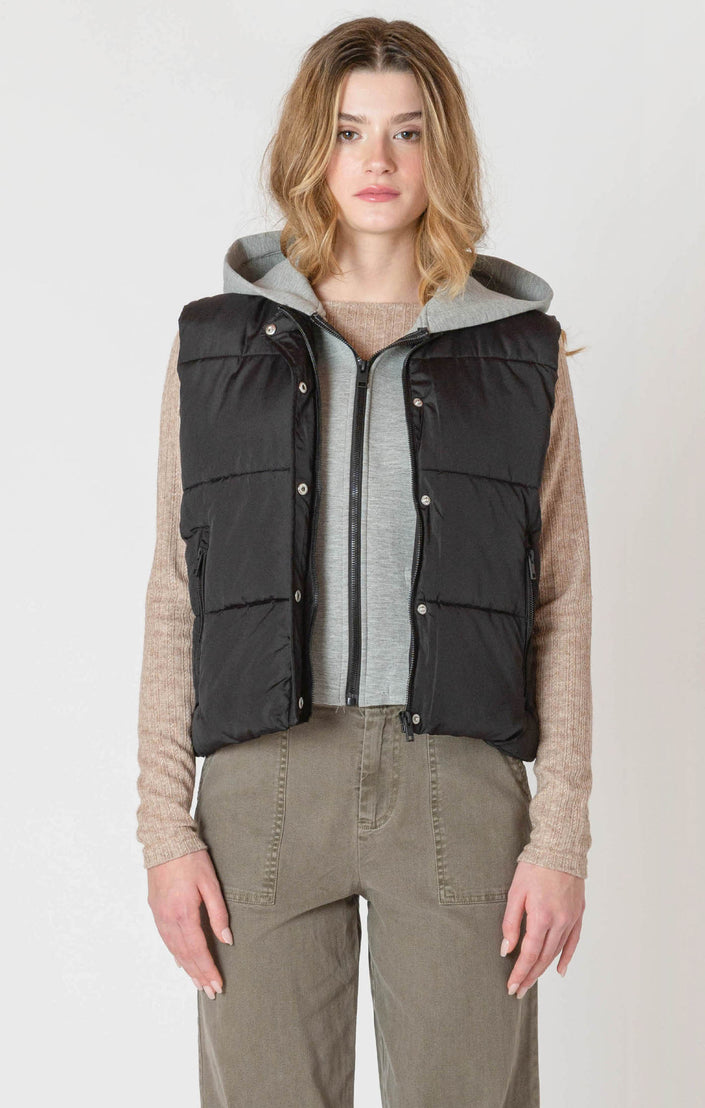 Women's short puffer vest