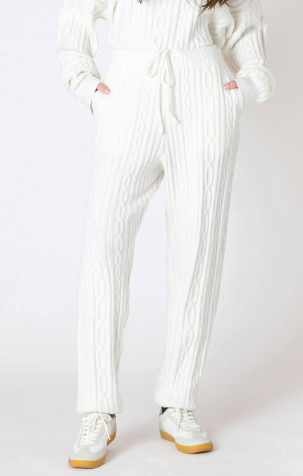 Women's cable knit jogger