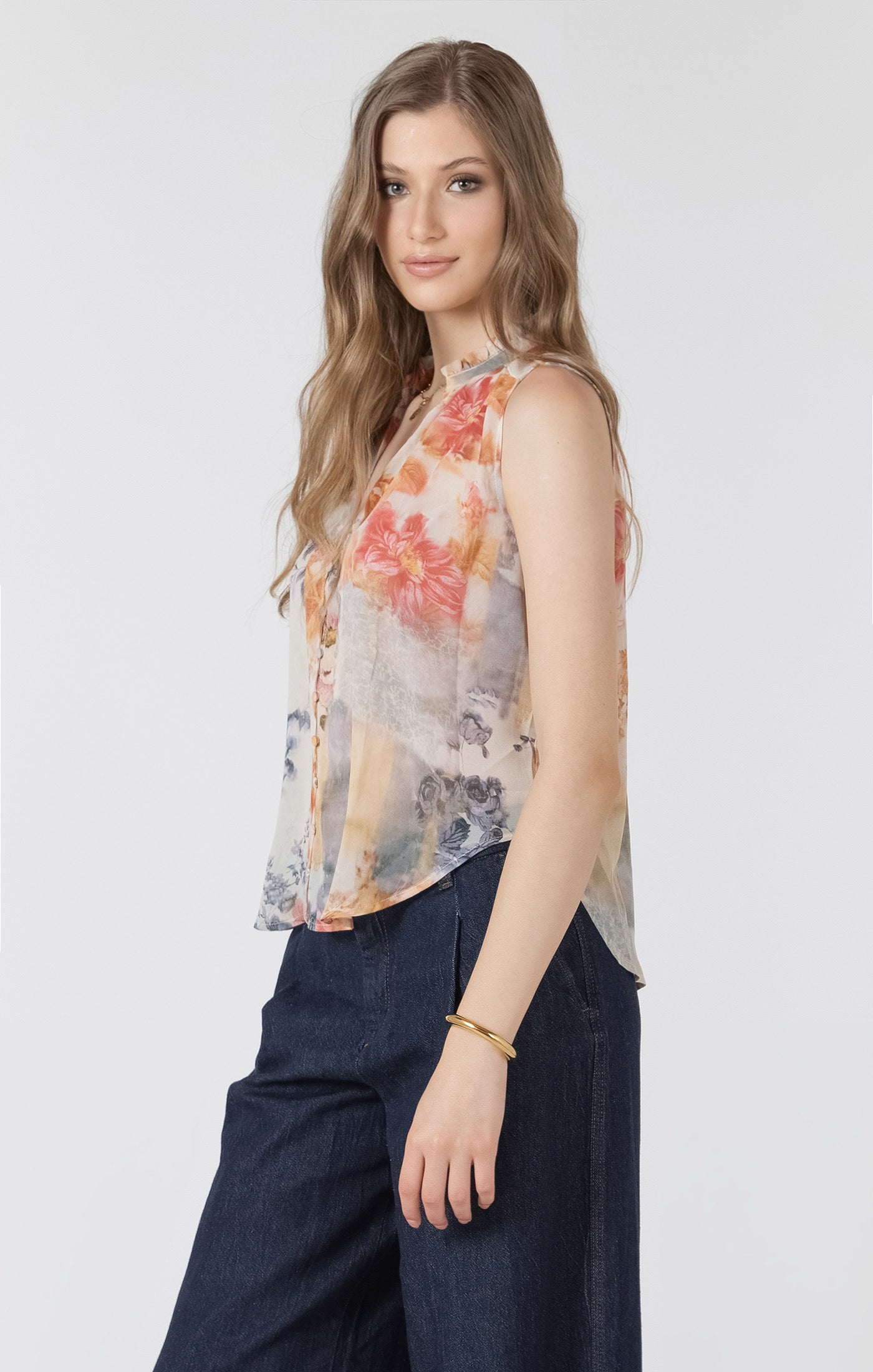 Louise Button Front Blouse