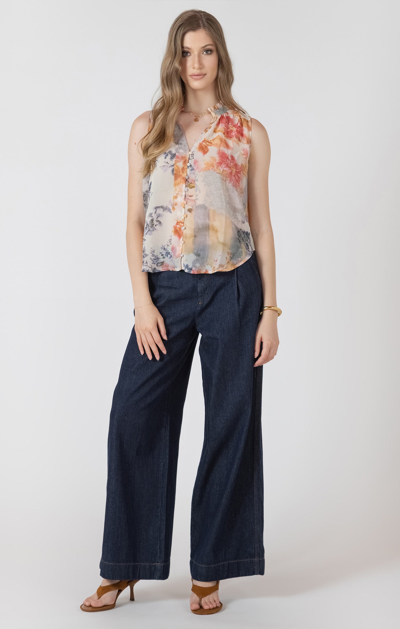 Louise Button Front Blouse