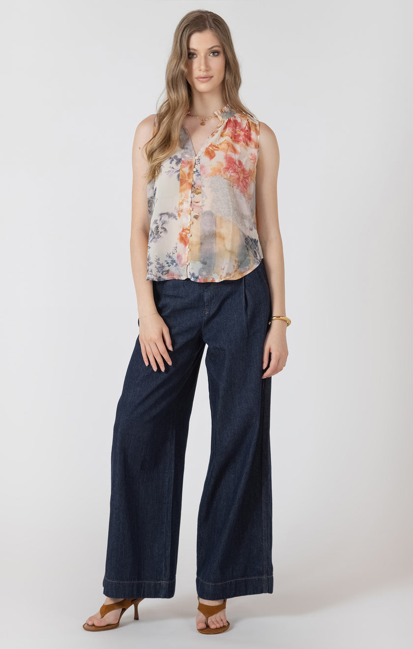 Louise Button Front Blouse