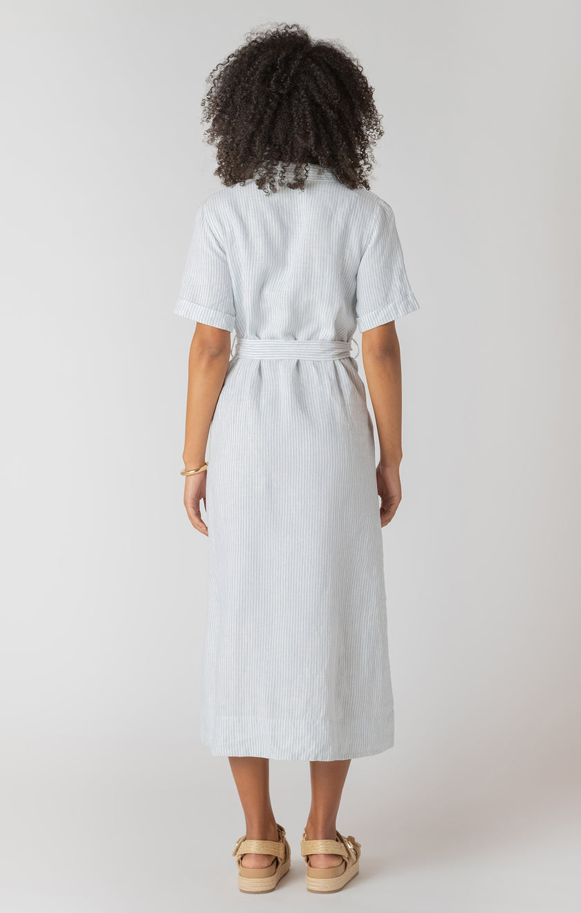 Chloe Strip Button Down Dress