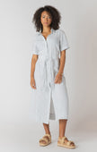 Chloe Strip Button Down Dress