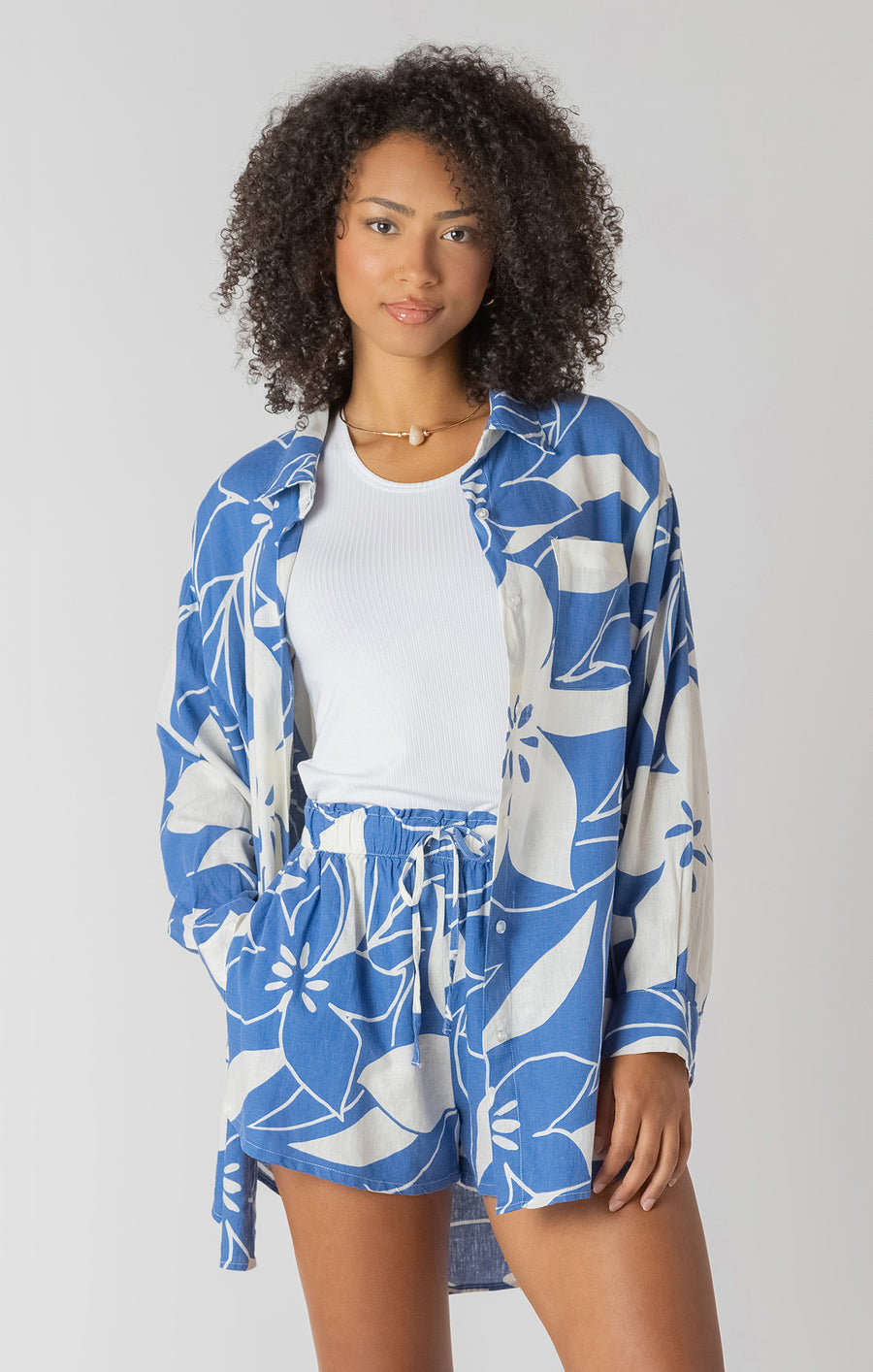 Room 34 Floral Button Up