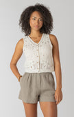 Mila Crochet Buttoned Vest