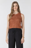 Crochet sweater top terracotta