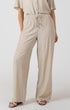 Drawstring Wide Pant Light Oyster Dex