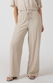 Drawstring Wide Pant Light Oyster Dex