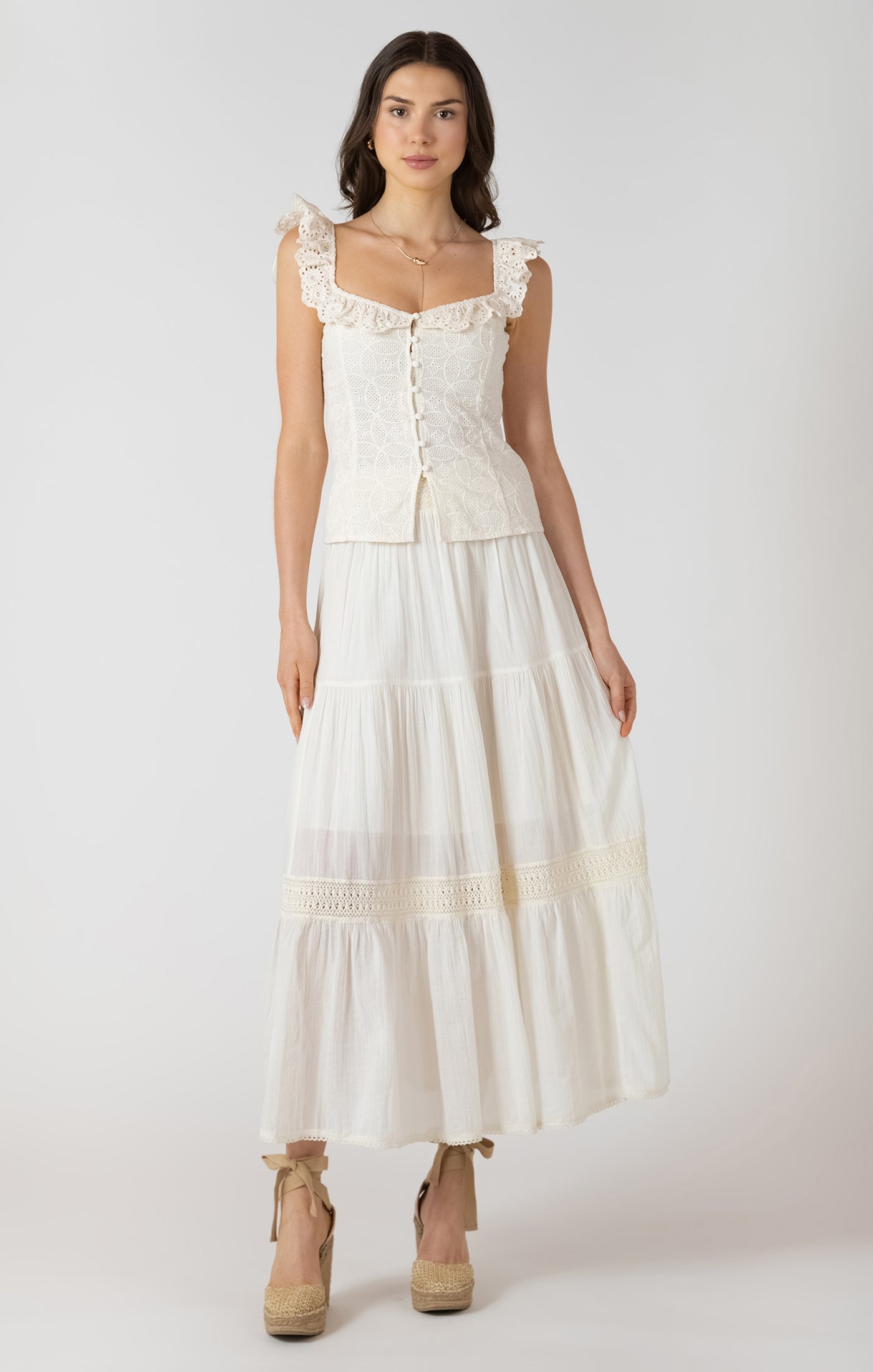 Camila Eyelet Tank