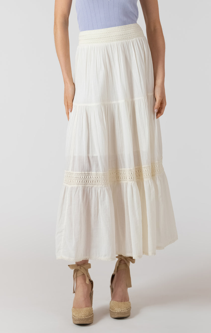 Eliana Crochet Maxi Skirt