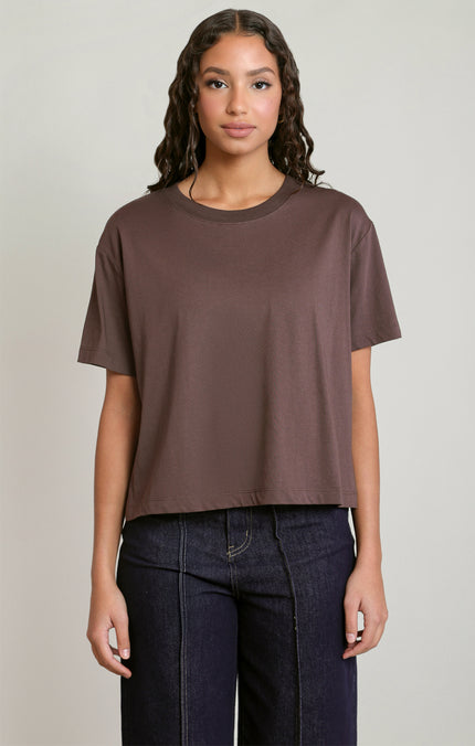 dex chocolate brown classic tee shirt