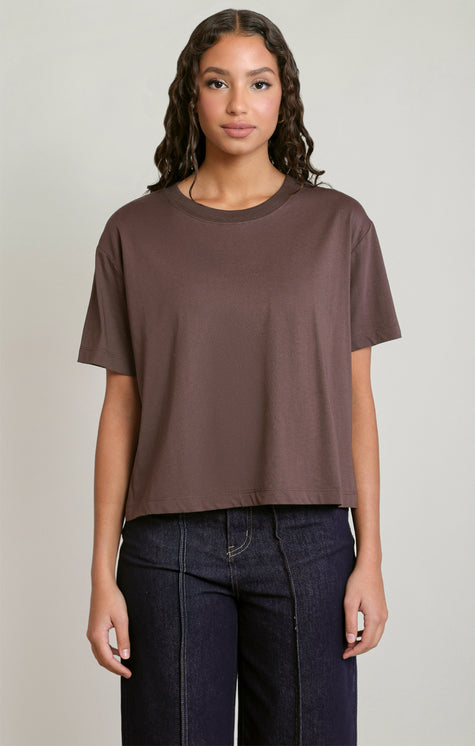 dex chocolate brown classic tee shirt