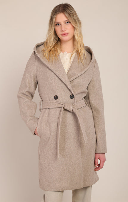 beige hooded fall jacket room 34
