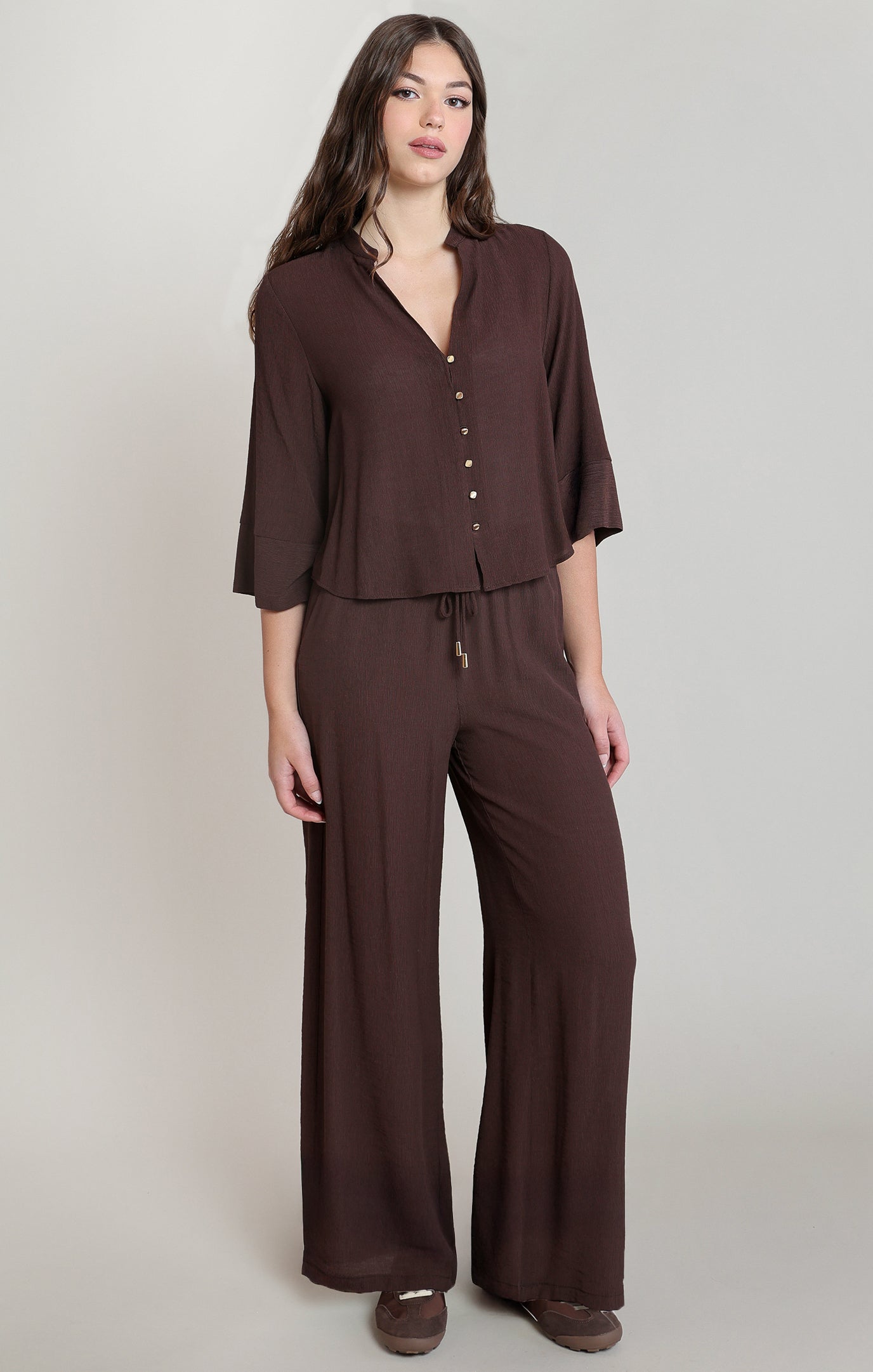 dark chocolate crinkle pant dex