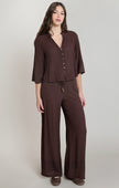 dark chocolate crinkle pant dex