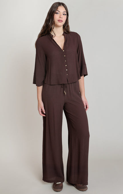 dark chocolate crinkle pant dex