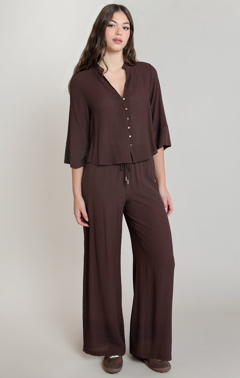 dark chocolate crinkle pant dex