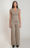 wren knit top dex heather brown