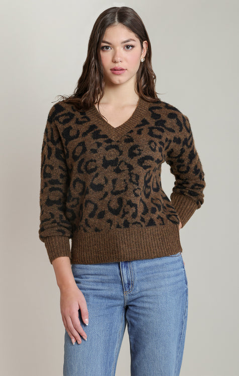 Zyra sweater cheetah print