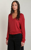 ruby long sleeve v neck shirt
