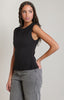 Evie cinched top dex black tank