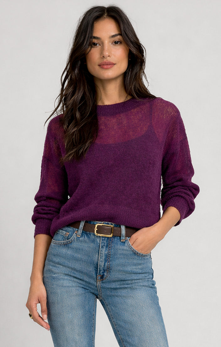 Dex plum sweater 