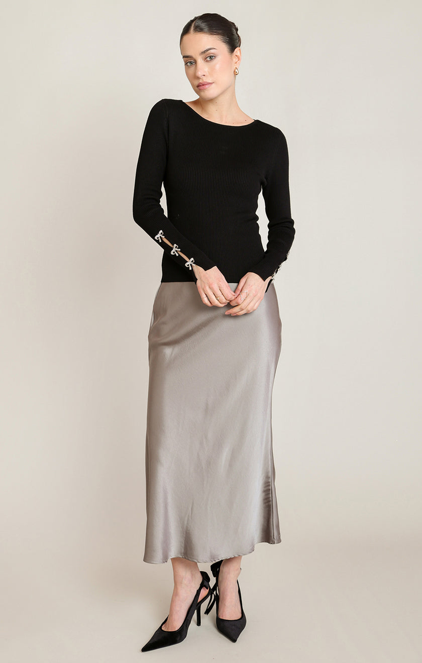 Pixie Bow Sleeve Sweater