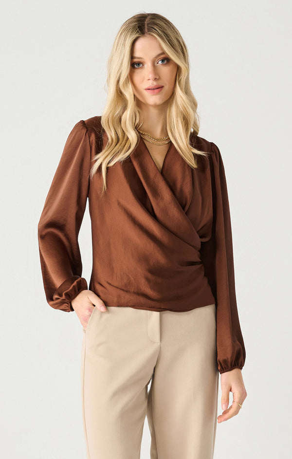 Amara Wrap Blouse