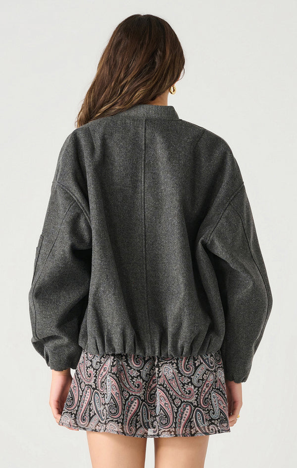 Tate Oversized Bomber Jacket