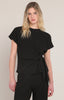 Nicole Knot Top black texture room 34