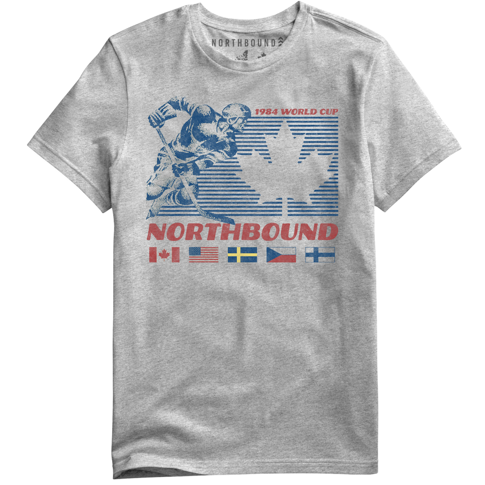 MENS VINTAGE 1984 WORLD CUP HOCKEY TEE NORTHBOUND
