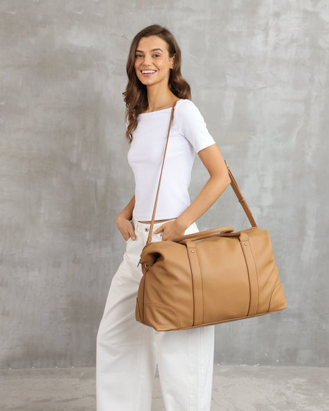 Alexis Stripe Weekender Travel Bag
