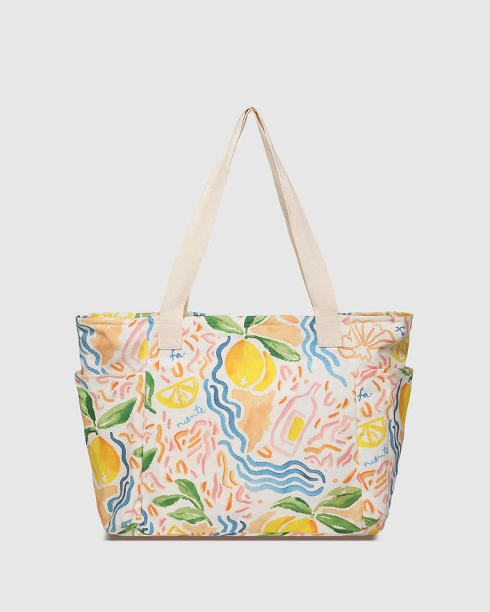Charlotte Canvas Lemon Tote Bag