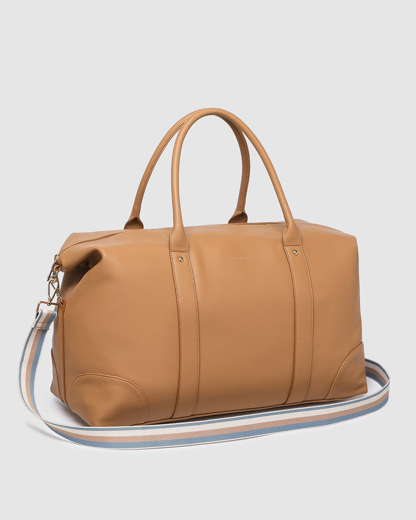 Alexis Stripe Weekender Travel Bag