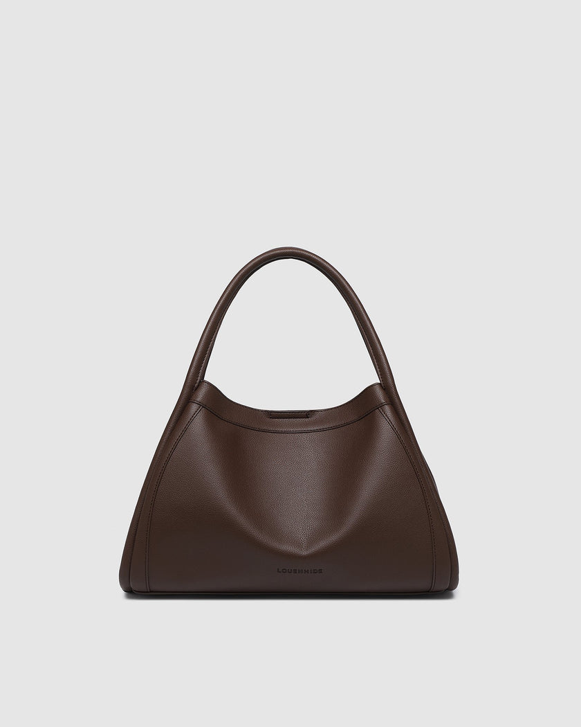Mini Sutton Shoulder Bag louenhide chocolate