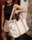Alexis Stripe Weekender Travel Bag louenhide