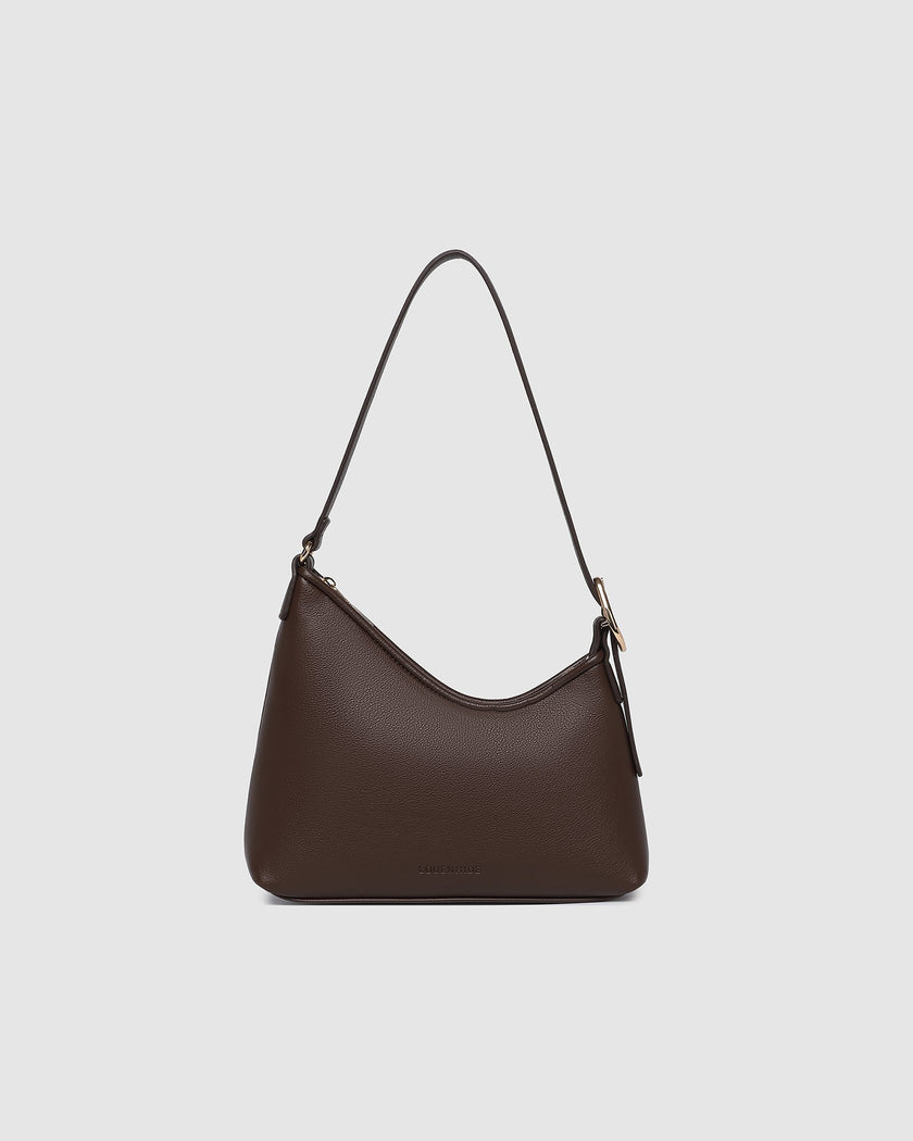 Louenhide ameila shoudler bag chocolate asymetrical