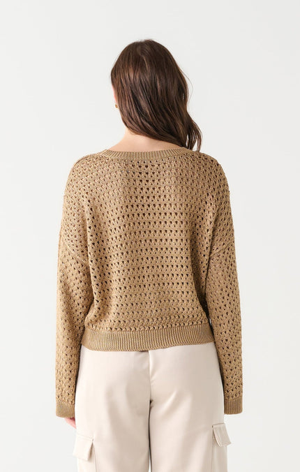 Xander Crochet Knit Sweater - Distractions Clothing