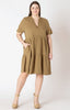 Zara Curvy Flowy Mini Dress - Distractions Clothing