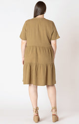 Zara Curvy Flowy Mini Dress - Distractions Clothing