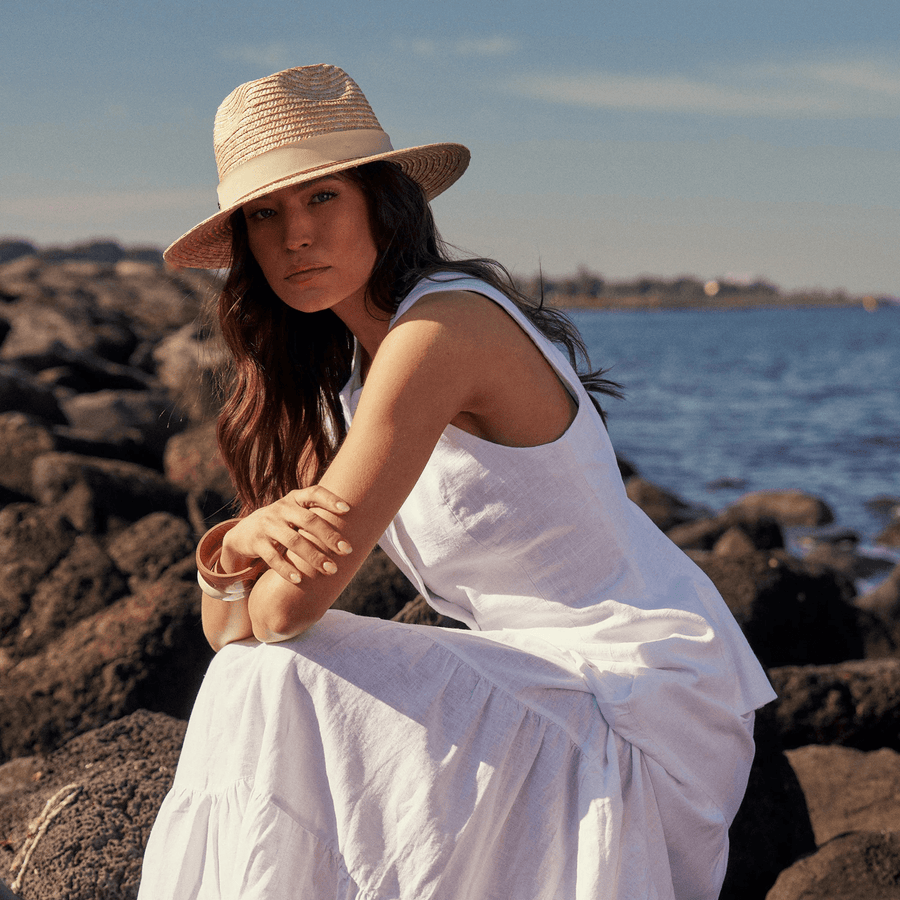 Zira Straw Fedora - Distractions Clothing