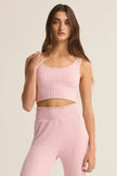 Zoe Silky Rib Tank Bra - Distractions Clothing