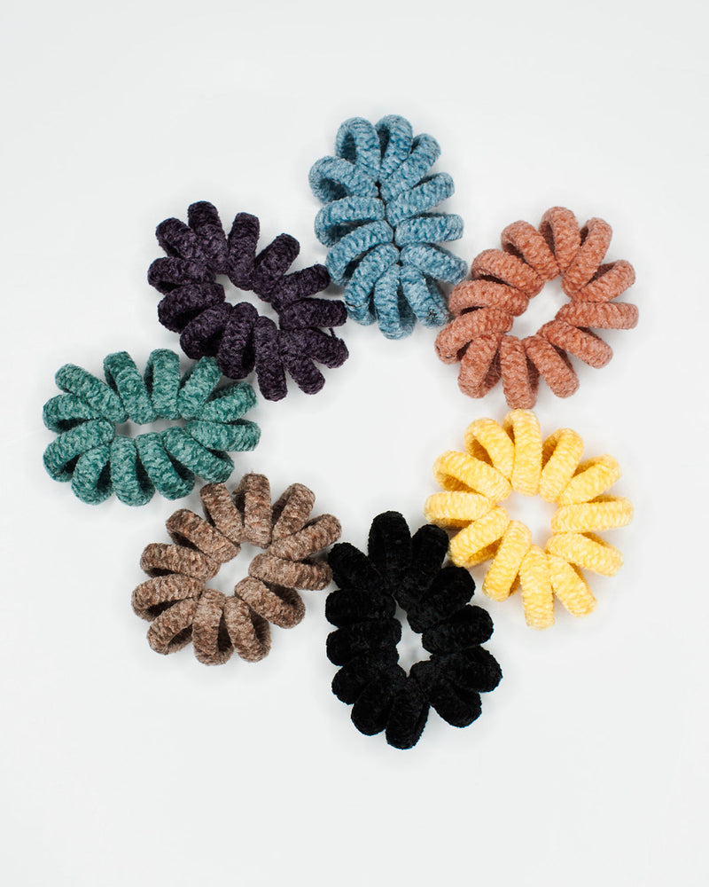 Knitted Curly Scrunchie