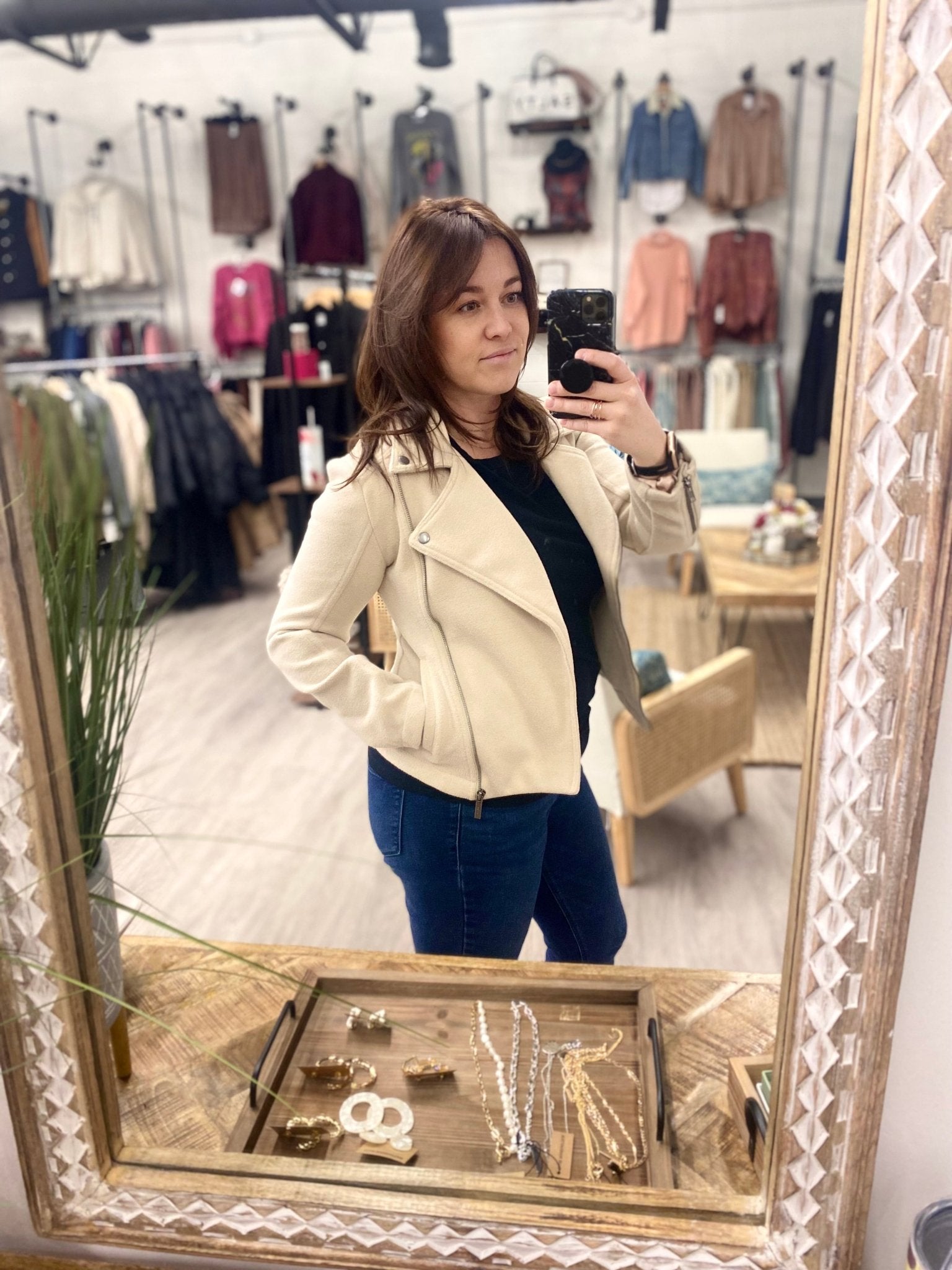 Brandy Moto Jacket - Distractions Clothing