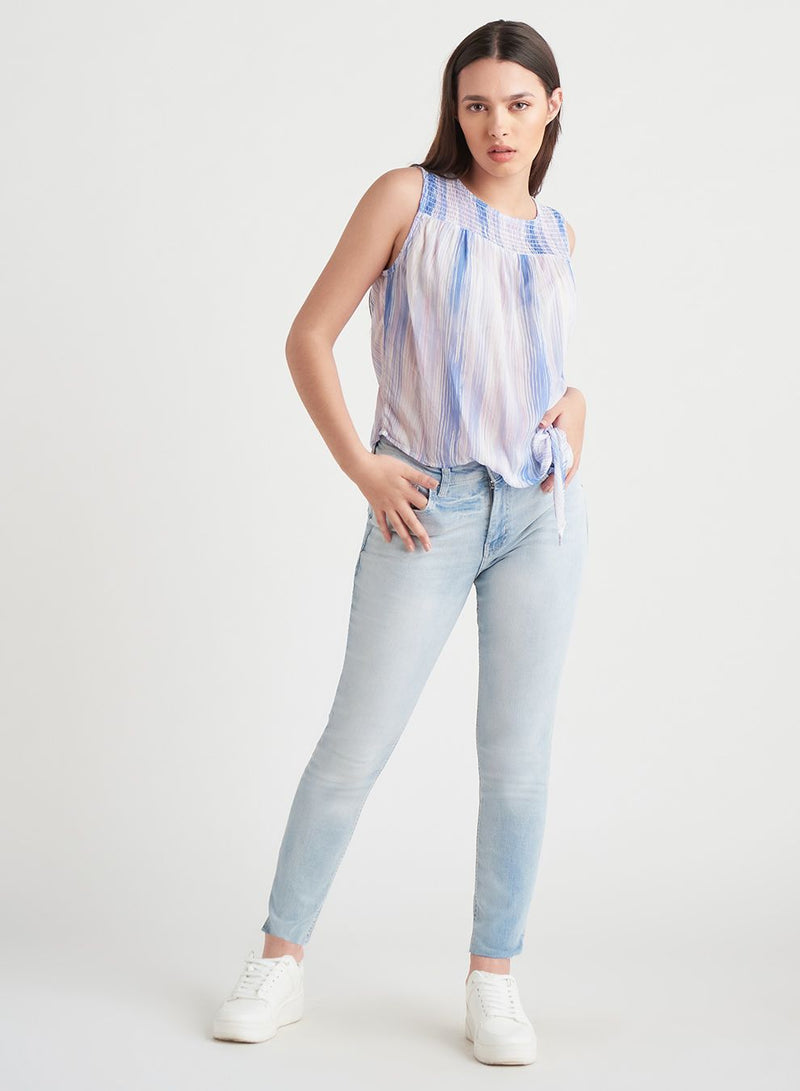 Crop Light Bleach Skinny Jean - Distractions Clothing