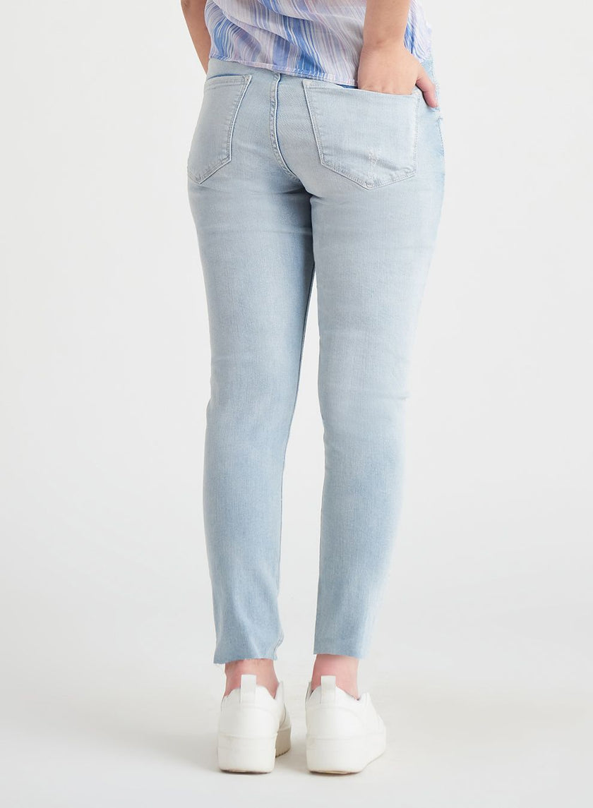 Crop Light Bleach Skinny Jean - Distractions Clothing