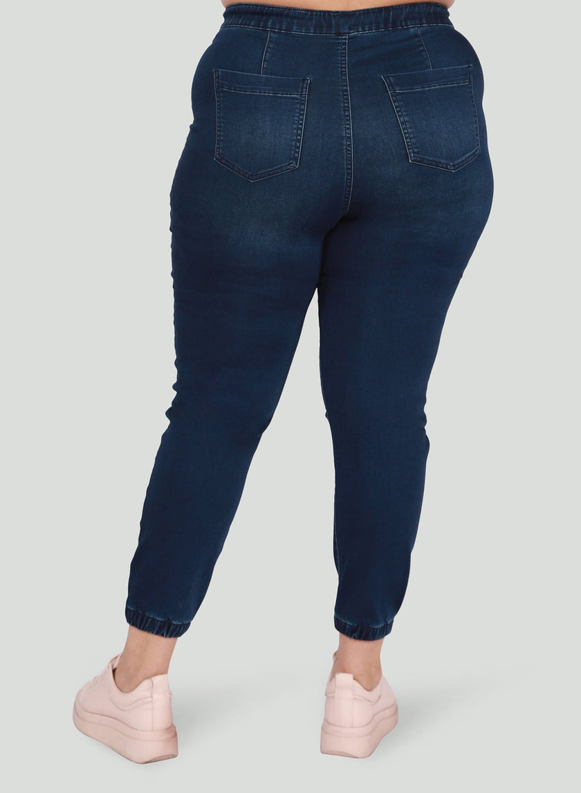 Curvy Indigo Jogger - Distractions Clothing